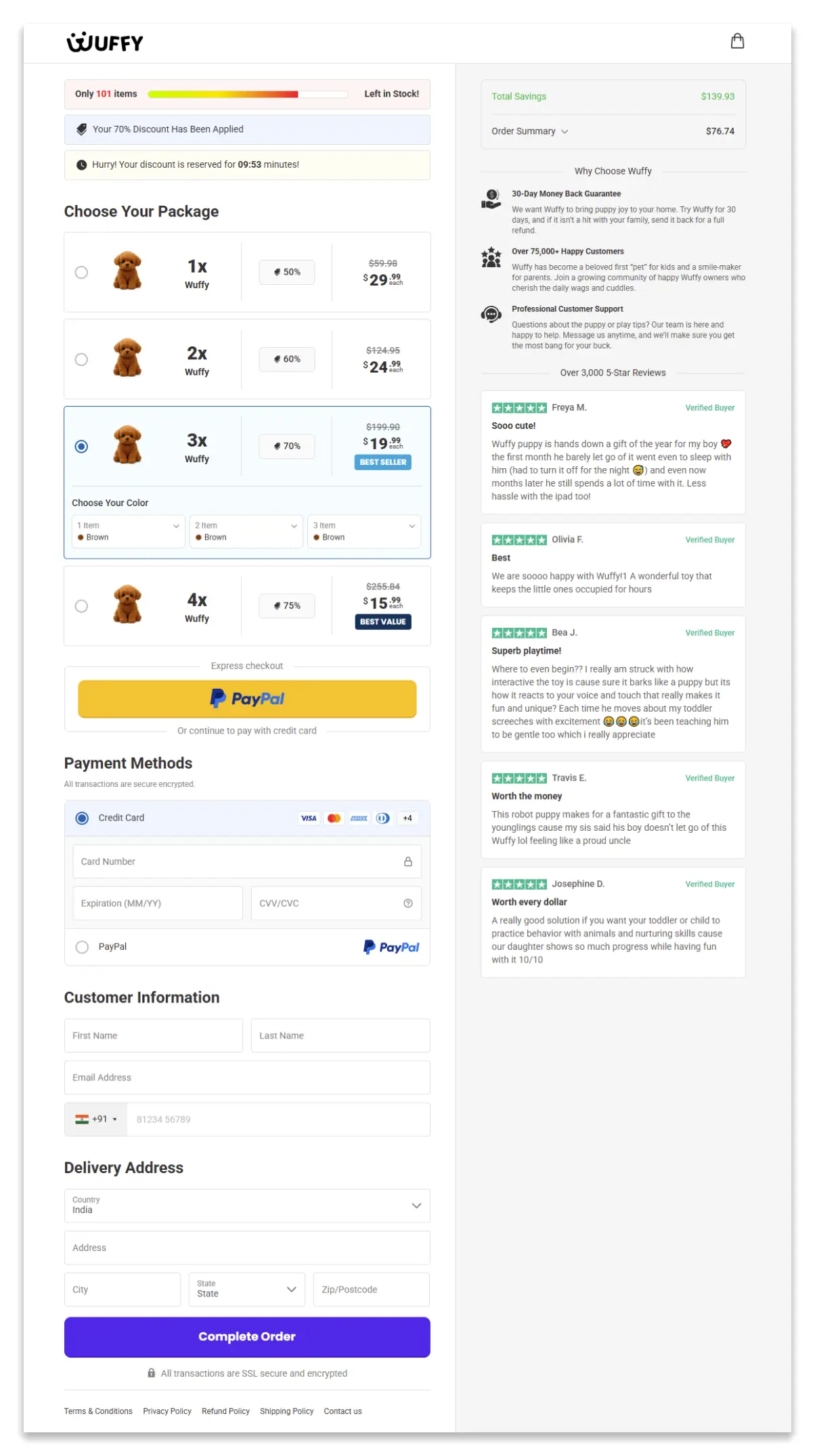 Wuffy robot puppy buy